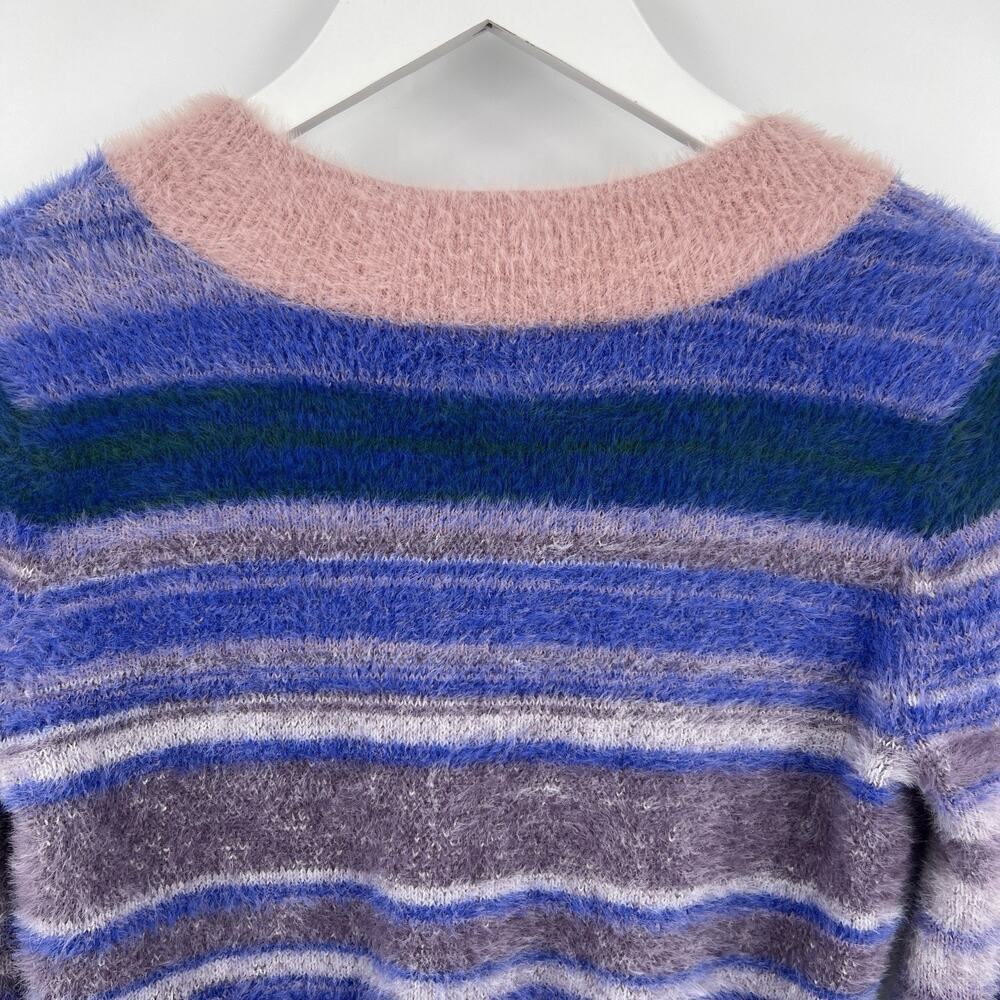 Aritzia Multicolor Striped V-Neck Sweater - Picture 5 of 9
